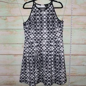 NWT Mossimo Geometric Pattern Dress, Zipper, XL